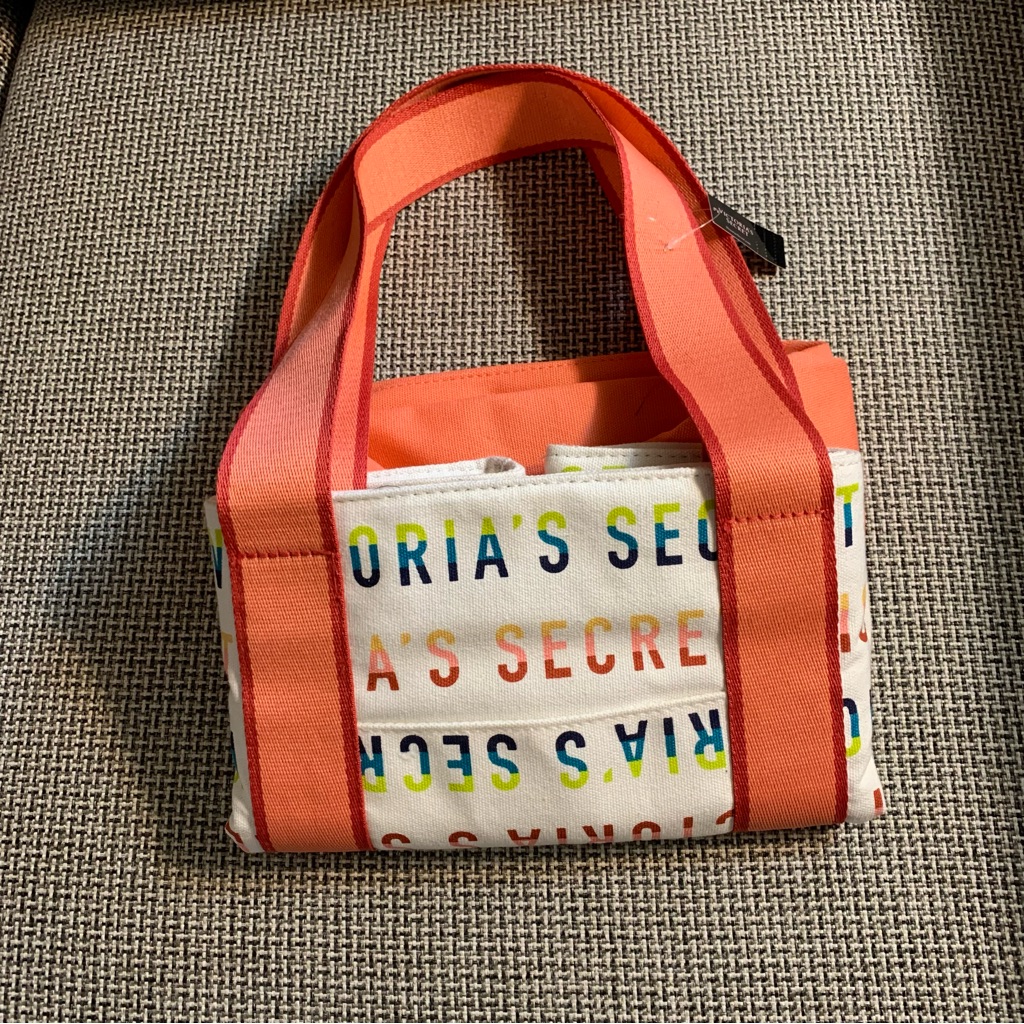Nwt Victoria’s Secret’s Zippered Multicolored Tote Bag